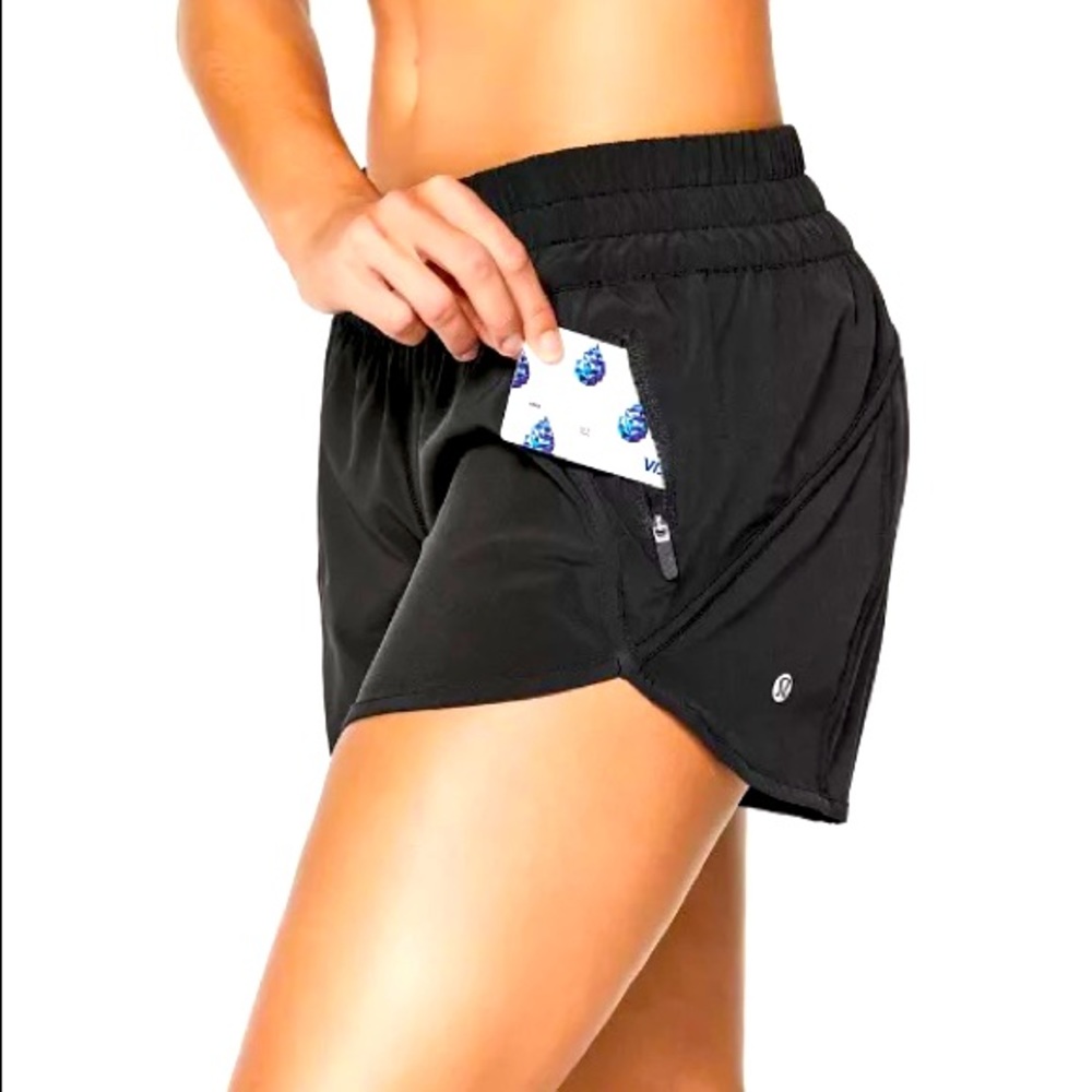 Lululemon Tracker 4 Solid Black Shorts - image 1